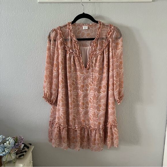 Aritzia Wilfred Amandine Paisley Print Mini Dress - Picture 3 of 9